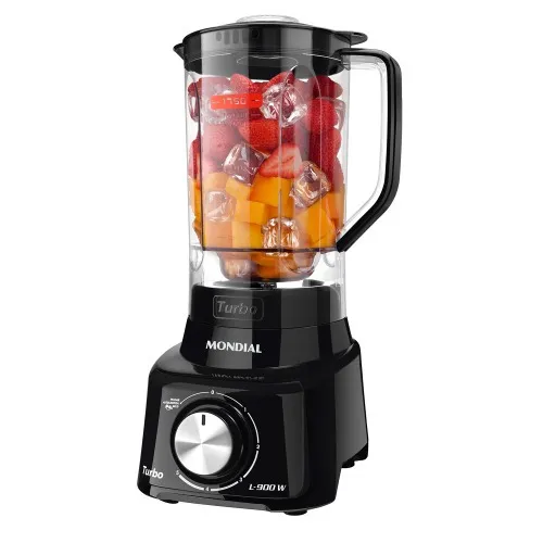 Liquidificador 5 velocidades 900 watts full black - L-900-FB  110V