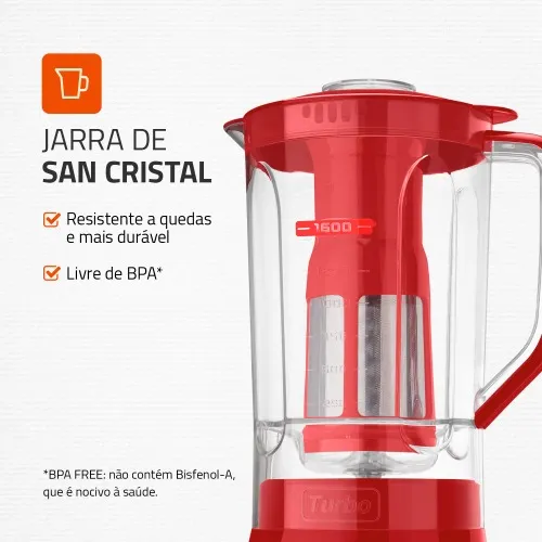 Liquidificador 3 velocidades 550W Power Turbo Power - L-99-FR  220V