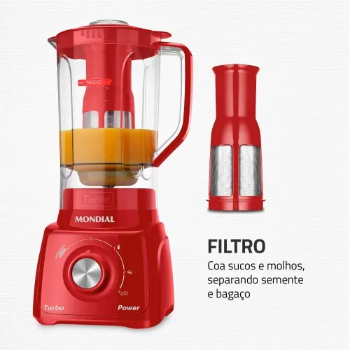 Liquidificador 3 velocidades 550W Power Turbo Power - L-99-FR  220V