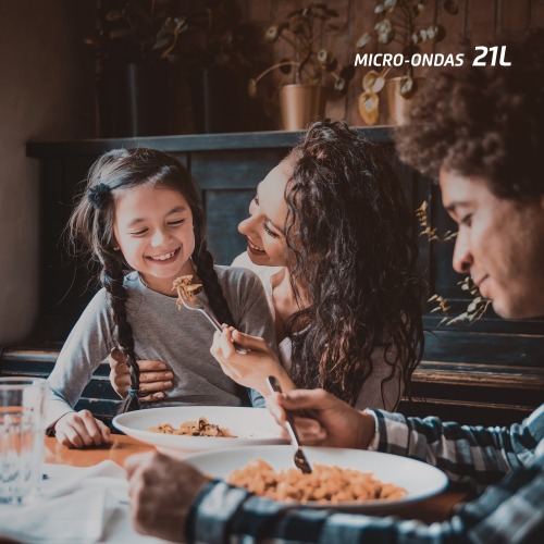 Micro-ondas 21 litros 1200W 10 n�veis de pot�ncia - MO-01-21-B  110V