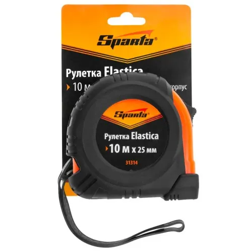 Trena emborrachada com fita de aço 25 mm x 10 m com trava 