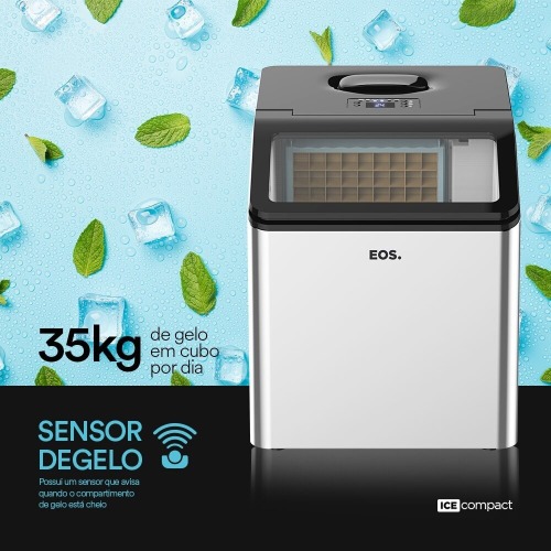 Máquina de Gelo 35 kg inox Ice Compact - EMG35  110V Máquina de Gelo 35 kg inox Ice Compact - EMG35  110V