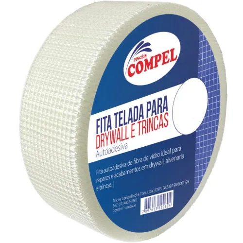 Tela adesiva trançada para drywall 50 mm x 45 m - 1.2059