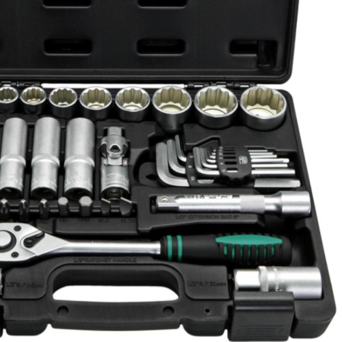 Jogo de soquete estriado 10 à 32 mm encaixe 1/2 Jogo de soquete estriado 10 à 32 mm encaixe 1/2