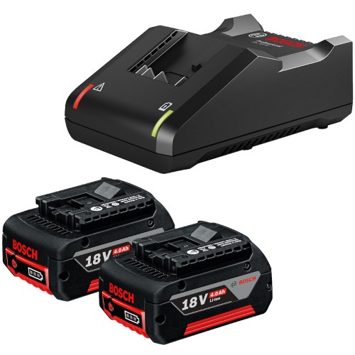 Kit carregador de baterias GAL18V-40 + 2 baterias GBA 18V 4 Ah - Starter Kit  110V/220V