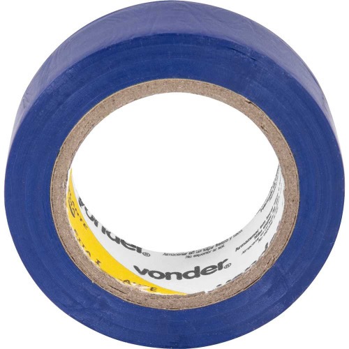 Fita isolante 19 mm x 10 m azul com 10 pe�as