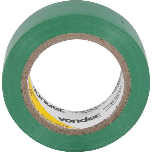 Fita isolante verde 19 mm x 10 m com 10 unidades