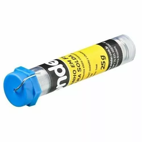 Estanho em fio para solda espessura de 1,0 mm 