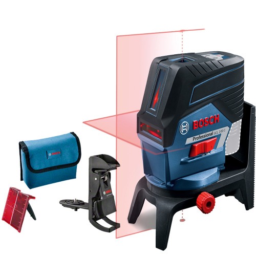 Nível a laser 2 linhas 2 pontos de prumo alcance 20 m com acessórios e maleta - GCL 2-50 C Nível a laser 2 linhas 2 pontos de prumo alcance 20 m com acessórios e maleta - GCL 2-50 C