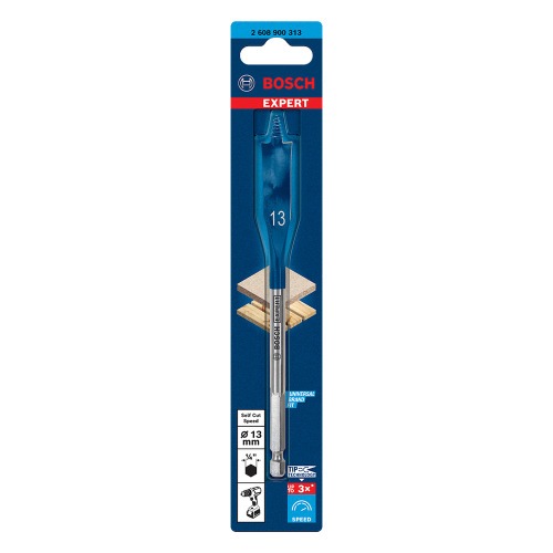 Broca chata para madeira 13 x 152 mm Expert - Self Cut Speed Broca chata para madeira 13 x 152 mm Expert - Self Cut Speed