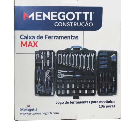 Jogo de ferramentas 106 peças com maleta - Max