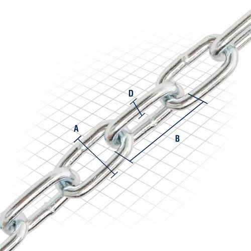 Corrente zincada elo curto 3,2 mm balde com 25 kg