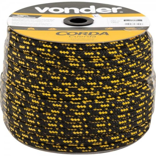 Corda multifilamento trançada 12 mm x 140 m cores diversas   Corda multifilamento trançada 12 mm x 140 m cores diversas