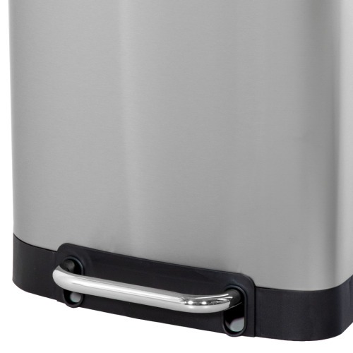 Lixeira inox retangular 30L com pedal Lixeira inox retangular 30L com pedal