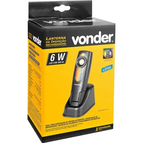 Lanterna recarregável de inspeção 5W LED CRI 96 bivolt