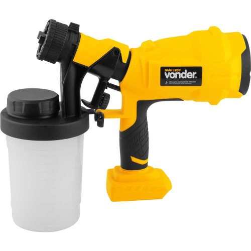 Pistola de pintura HVLP tipo sucção a bateria 18V Sem bateria - IPPV 1826 Pistola de pintura HVLP tipo sucção a bateria 18V Sem bateria - IPPV 1826