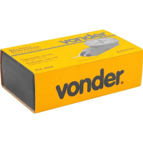Relógio apalpador 0,8 mm - RA 008 - 3595375008 - Vonder Relógio apalpador 0,8 mm - RA 008 - 3595375008 - Vonder