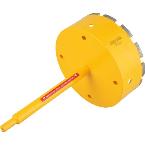 Serra copo diamantada 150 mm com haste de 3/8 Serra copo diamantada 150 mm com haste de 3/8