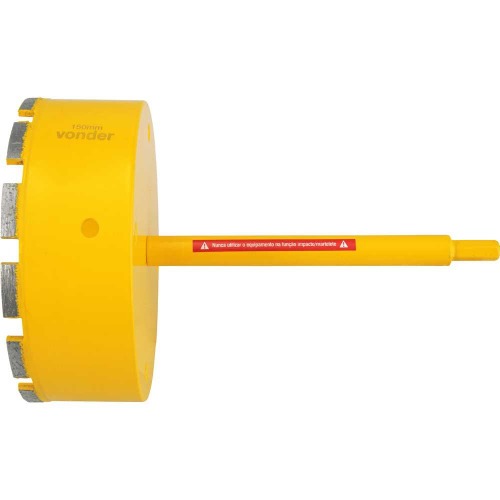 Serra copo diamantada 150 mm com haste de 3/8 Serra copo diamantada 150 mm com haste de 3/8