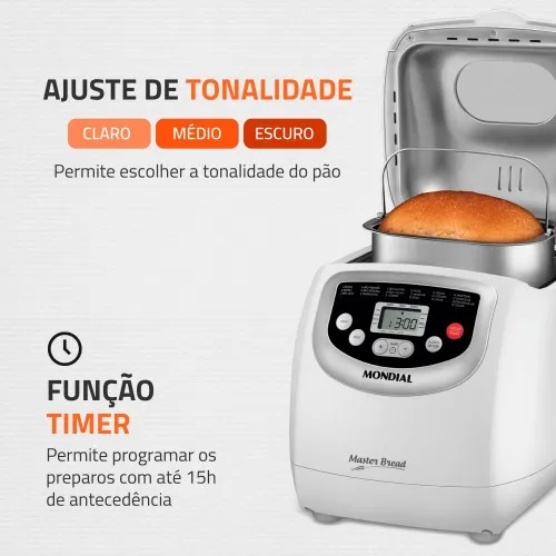 Panificadora Automática 700W 19 programas Master Bread - NPF-54  110V