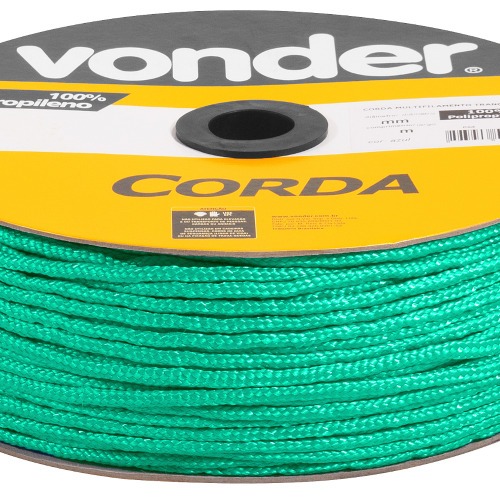 Corda multifilamento trançada 5 mm com rolo de 250 metros Corda multifilamento trançada 5 mm com rolo de 250 metros