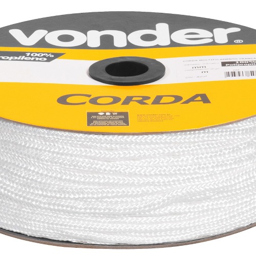 Corda multifilamento tran�ada 5 mm rolo com 250 metros