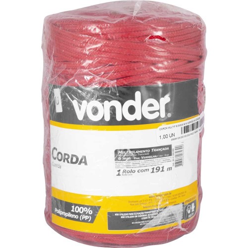 Corda multifilamento 6,0 mm rolo com 191 metros