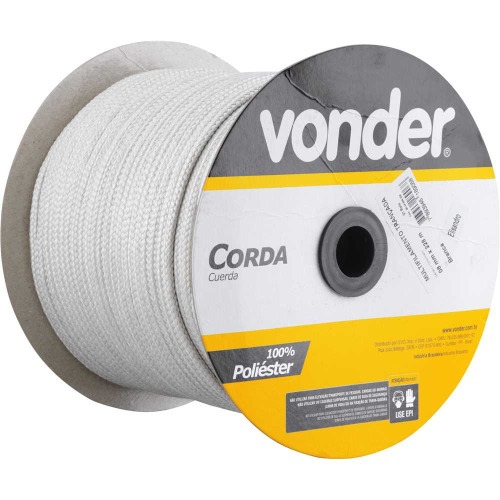 Corda multifilamento trançada 8 mm rolo com 228 metros  Corda multifilamento trançada 8 mm rolo com 228 metros