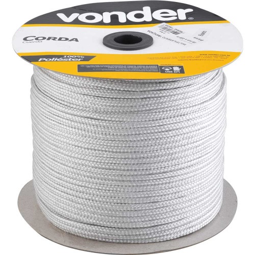 Corda multifilamento trançada 8 mm rolo com 228 metros  Corda multifilamento trançada 8 mm rolo com 228 metros