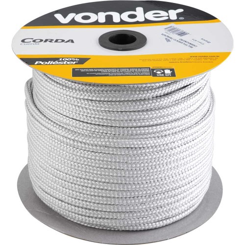 Corda multifilamento tranada, 10 mm com rolo de 147 metros