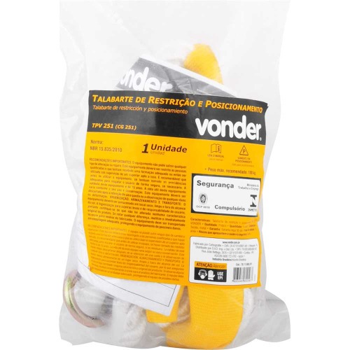 Talabarte de restrio e posicionamento ? 251   