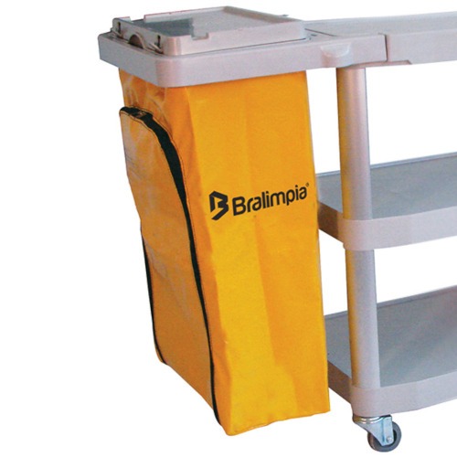 Carro funcional extra com 2 bolsas amarela/vermelha