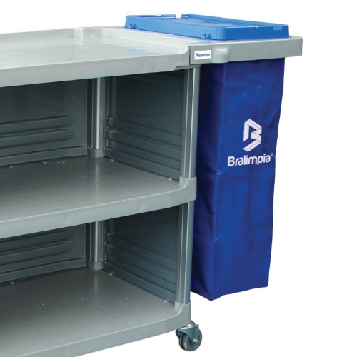 Carro funcional extra 2 bolsas com fechamento