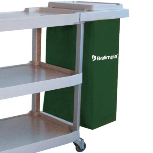 Carro funcional extra com 2 bolsas verde - CEVDVD