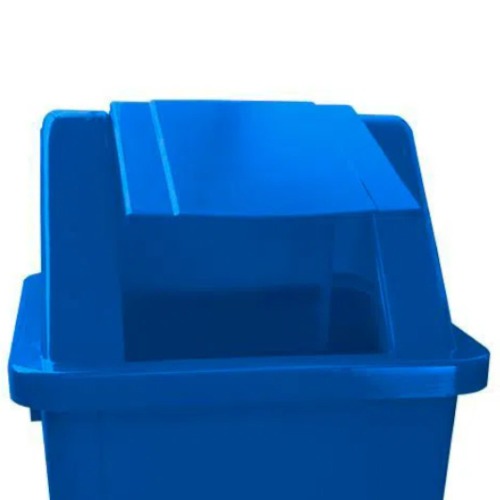 Cesto coletor de lixo 100L tampa basculante com adesivo - CC11AZ Cesto coletor de lixo 100L tampa basculante com adesivo - CC11AZ