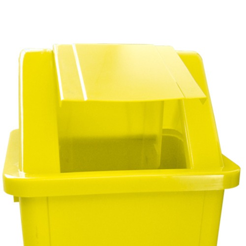 Cesto coletor de lixo 100L tampa basculante com adesivo - CC11AM Cesto coletor de lixo 100L tampa basculante com adesivo - CC11AM