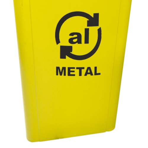 Cesto coletor de lixo 100L tampa basculante com adesivo - CC11AM Cesto coletor de lixo 100L tampa basculante com adesivo - CC11AM