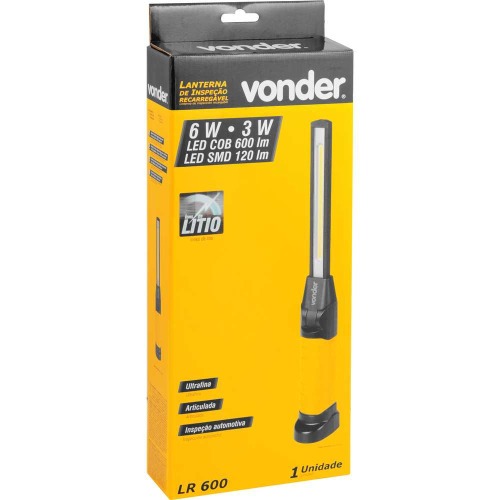 Lanterna recarregvel de inspeo ultrafina articulada - LR 600