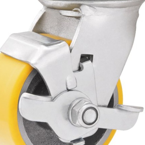 Rodízio giratório de poliuretano e ferro fundido 6 Rodízio giratório de poliuretano e ferro fundido 6