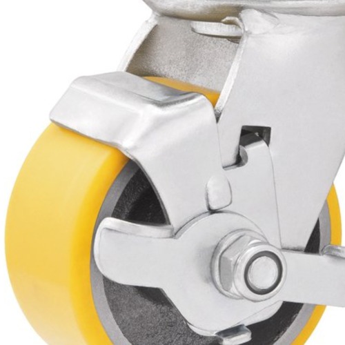 Rodízio giratório de poliuretano e ferro fundido 6 Rodízio giratório de poliuretano e ferro fundido 6