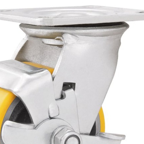 Rodízio giratório de poliuretano e ferro fundido 6 Rodízio giratório de poliuretano e ferro fundido 6