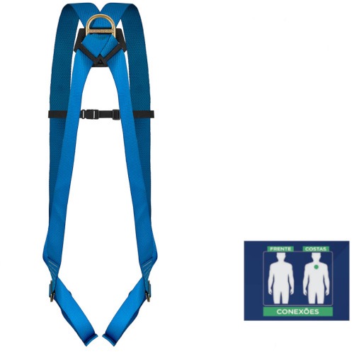 Cinto de segurança tipo paraquedista - Blue Line CG 1A Cinto de segurança tipo paraquedista - Blue Line CG 1A