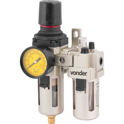 Conjunto filtro regulador e lubrificador 1/4