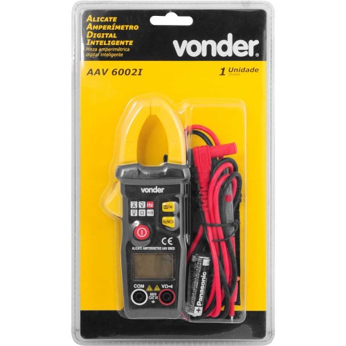 Alicate amperímetro digital inteligente - AAV6002i Alicate amperímetro digital inteligente - AAV6002i