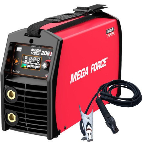 Inversora de solda 200A display Led para Eletrodo e Tig - Mega Force 205iD  110V/220V