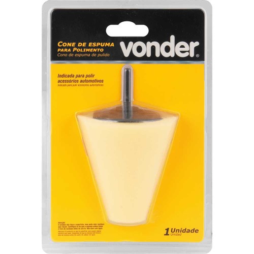 Cone de espuma para polimento encaixe 1/4
