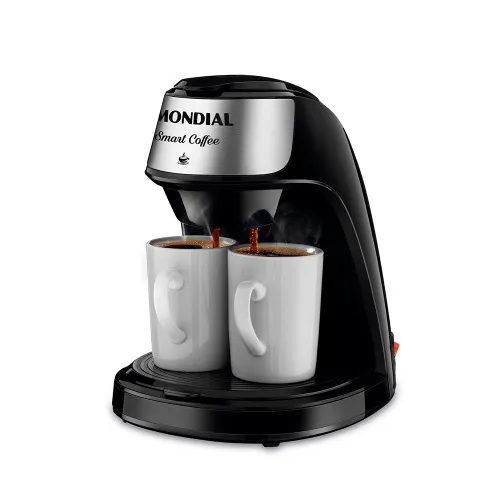 Cafeteira elétrica 2 xícaras preta Smart Coffee - C-42-2X-BI  110V