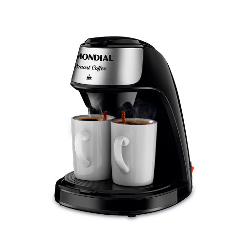 Cafeteira eltrica 2 xcaras preta Smart Coffee - C-42-2X-BI  220V