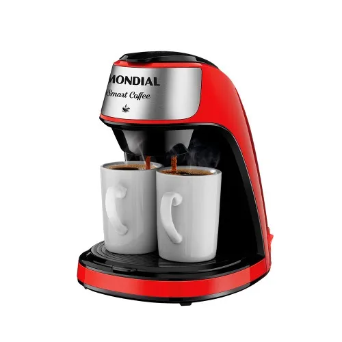 Cafeteira elétrica 2 xícaras vermelha Smart Coffee - C-42-2X-RI  110V