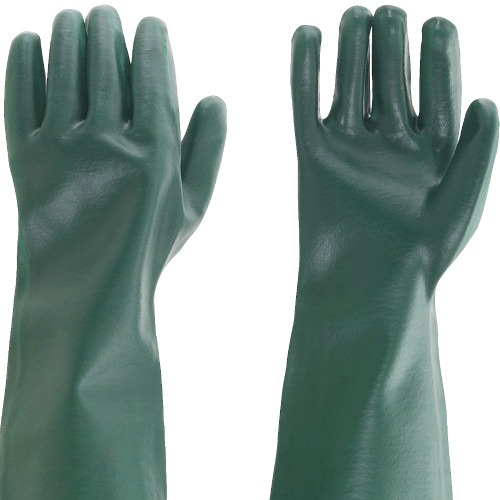 Kit 5 pares de luva pvc lisa com forro de algod�o 56 cm - PLV 0056